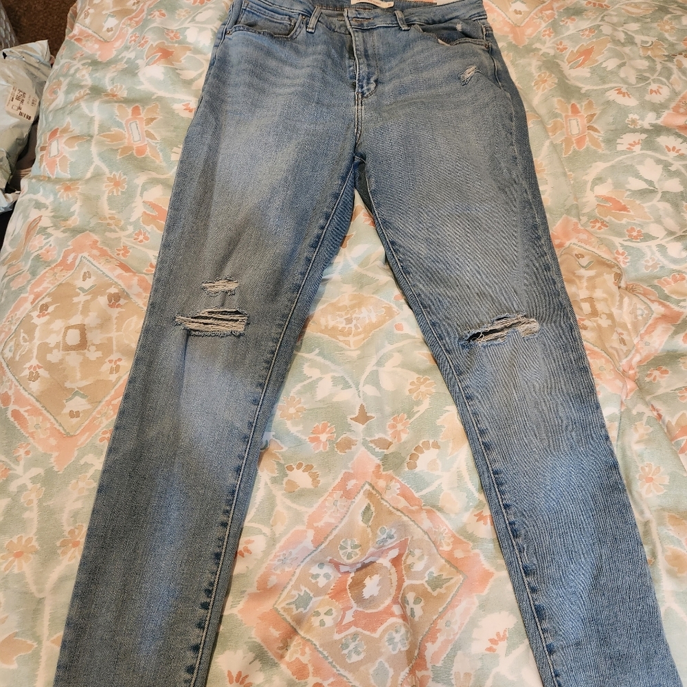 High waist levi skinny jeans
